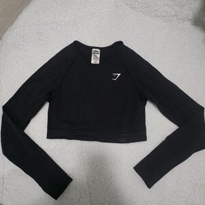 Gymshark Black Long Sleeve Crop Top